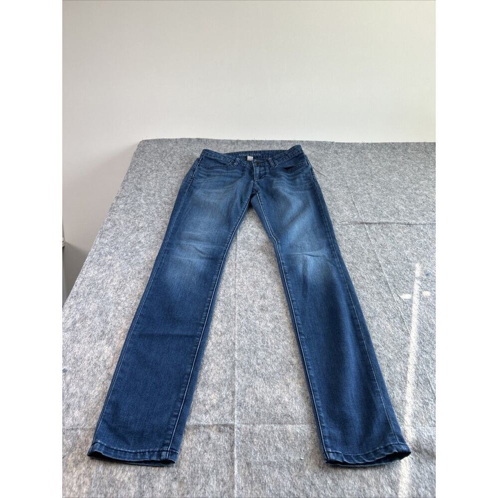 Banana Republic Womens Blue Denim Jeans Skinny Leg Mid‎ Rise Size 27